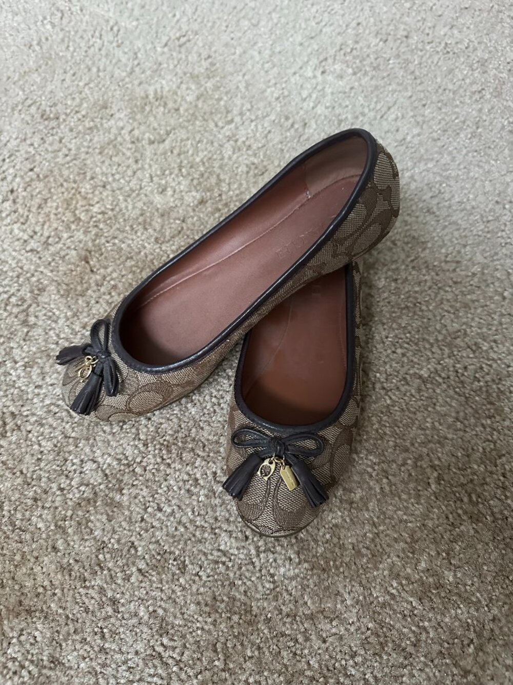 Coach ballet flats